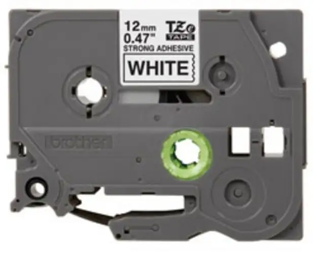Brother | TZ-S231 Strong Adhesive Laminated Tape | Black on White | TZe | 8 m | 1.2 cm
