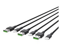 GREEN CELL 3x Cable GC Ray USB