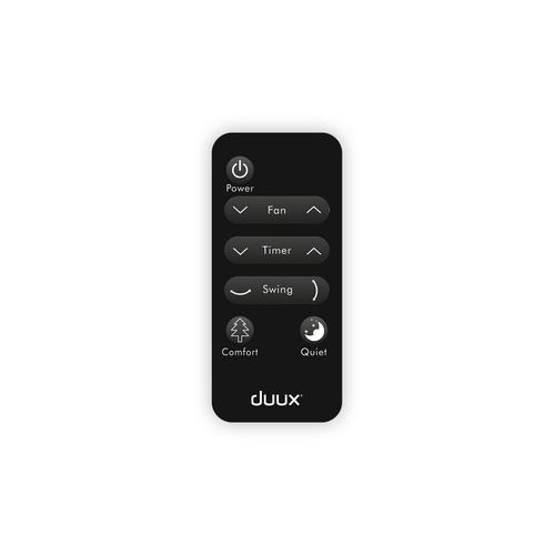 Duux | Fan | Globe | Table Fan | Black | Diameter 26 cm | Number of speeds 3 | Oscillation | 23 W | Remote control