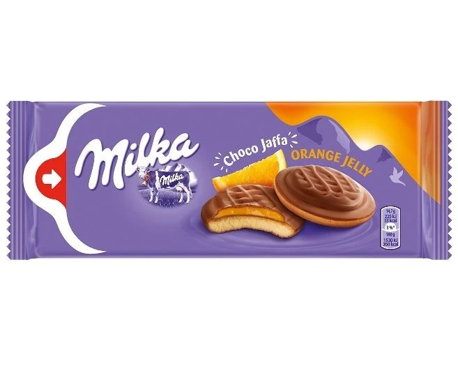 Küpsised, MILKA, Choco Jaffa apelsini, 147g