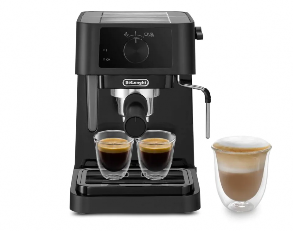Delonghi | Coffee Maker | EC230 | Pump pressure 15 bar | Built-in milk frother | Semi-automatic | 360° rotational base No | 1100 W | Black