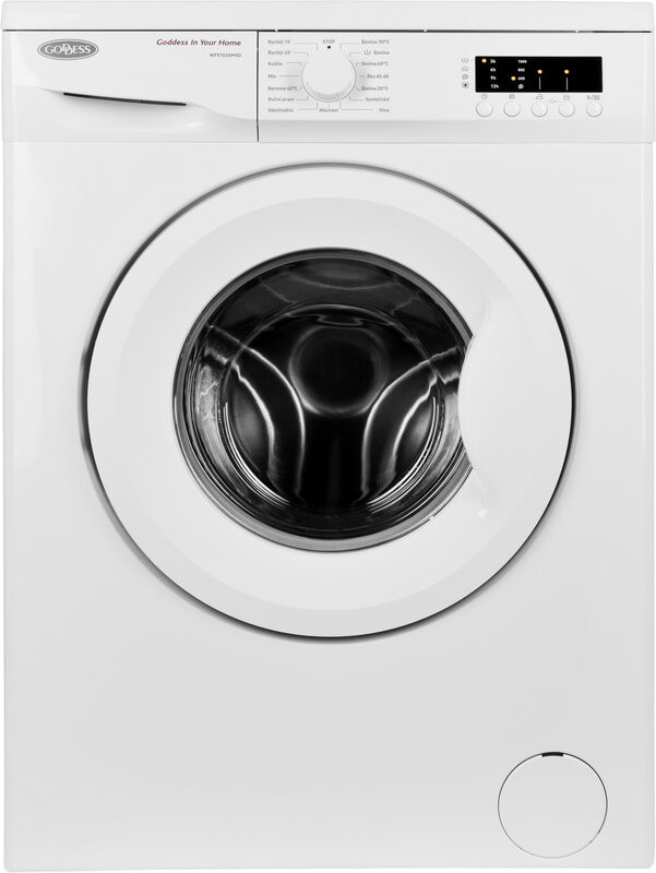 Goddess Washing machine GODWFE1035M9D Energy efficiency class D, Front loading, Washing capacity 5 kg, 1000 RPM, Depth 50 cm, Width 59.7 cm, White, Free standing