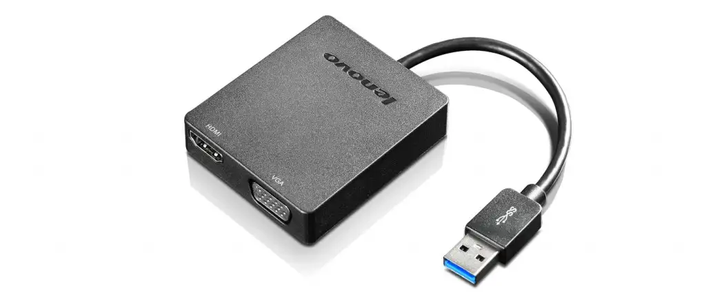 Lenovo Universal USB 3.0 to VGA/HDMI USB-graafikaadapter Must