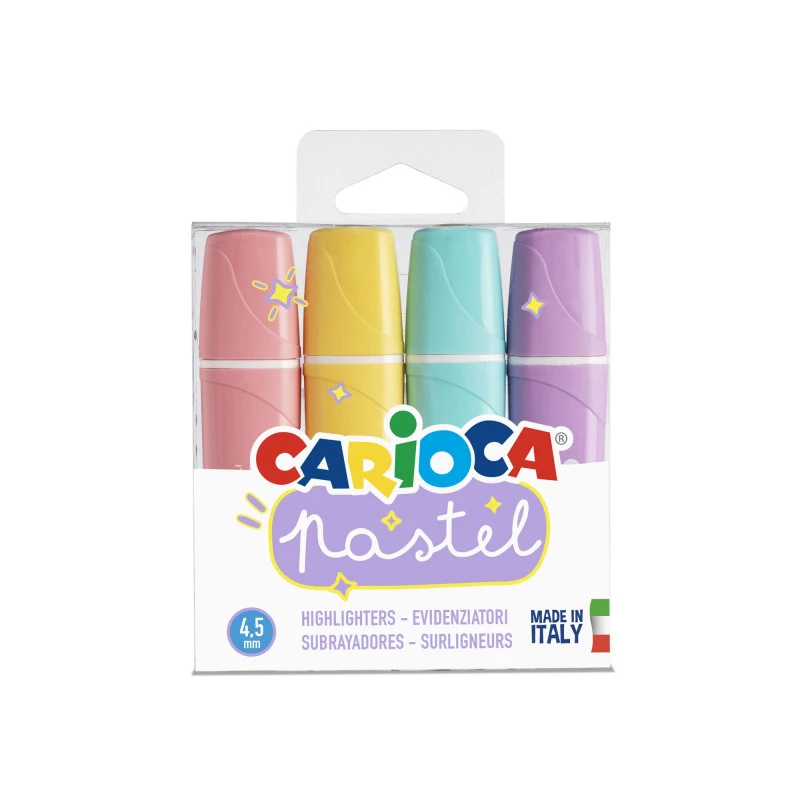 Tekstimarker CARIOCA Memolight, 4 tk