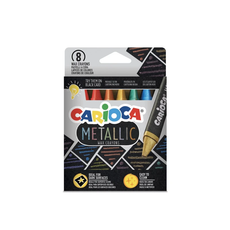Vahakriidid CARIOCA Metallic 8 tk