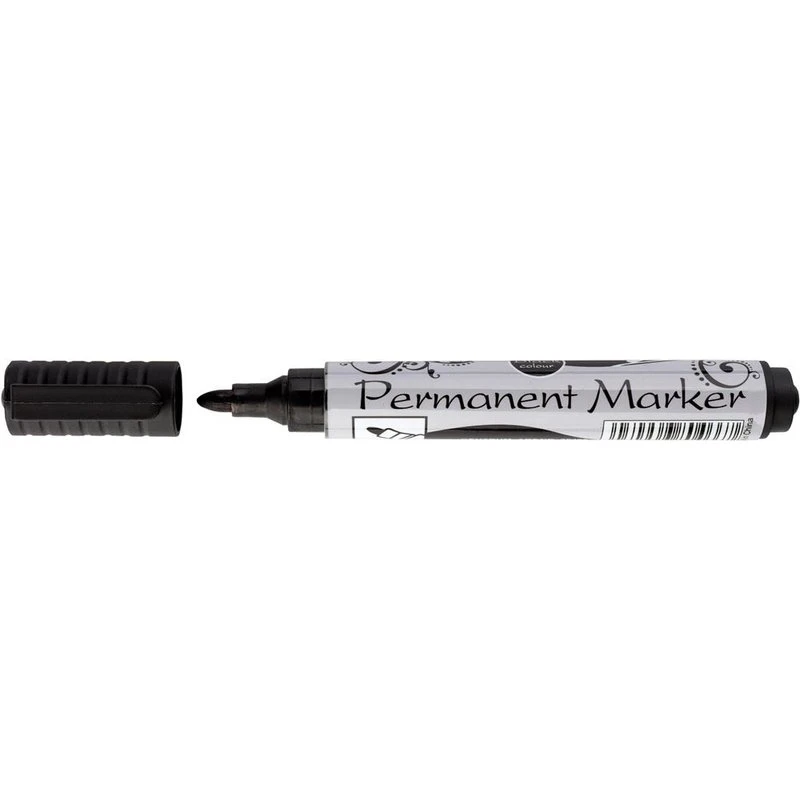 Marker permanentne Centrum, koonusots 2-4mm, must (kogus 2 tükki)