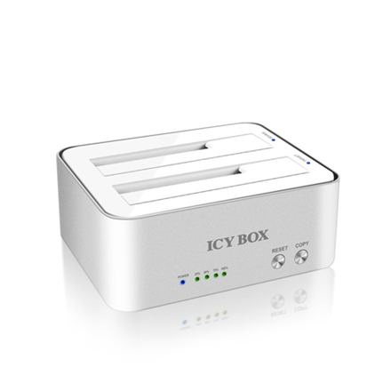 Raidsonic ICY BOX 2 bay JBOD docking and cloning station for SATA HDDs and SSDs with USB 3.0