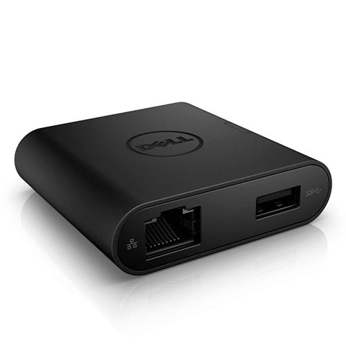 Dell Adapter  USB C type to HDMI, VGA, Ethernet, USB 3.0, Gigabit ethernet, DA200