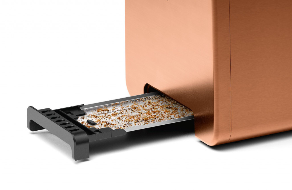 Bosch | DesignLine Toaster | TAT4P429 | Power 970 W | Number of slots 2 | Housing material Stainless Steel | Copper/Black