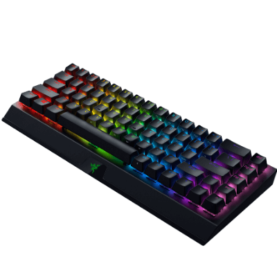 Razer | BlackWidow V3 Mini HyperSpeed | Mechanical Gaming Keyboard | RGB LED light | US | Wireless | Black | Bluetooth | Yellow Switch | Wireless connection