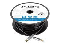 LANBERG HDMI M/M cable 100m optical AOC