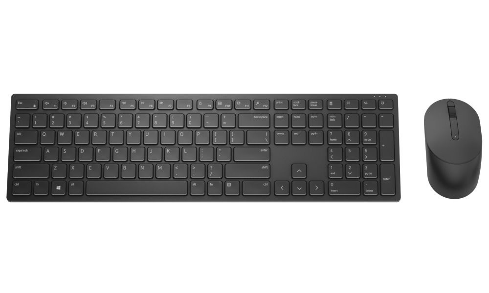 Dell | Pro Keyboard and Mouse | KM5221W | Keyboard and Mouse Set | Wireless | Batteries included | US | Black | Wireless connection