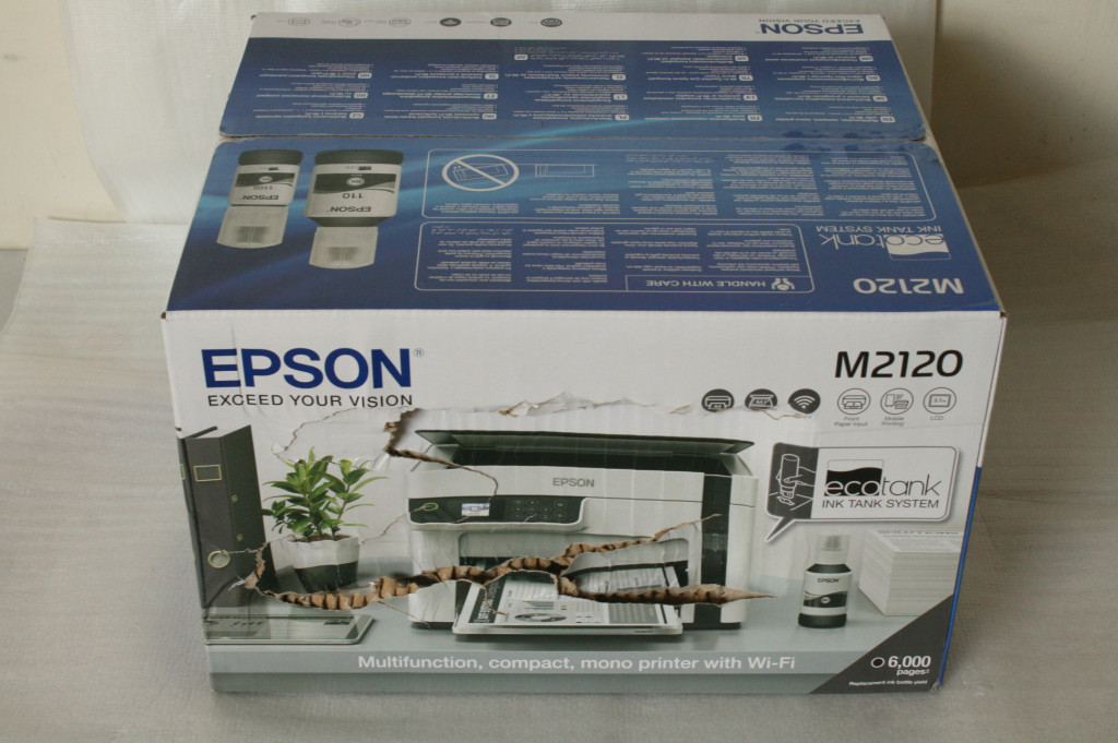 SALE OUT. Epson EcoTank M2120 Multifunction compact mono printer with Wi-Fi | Epson Multifunction compact printer | EcoTank M2120 | Inkjet | Mono | A4 | Wi-Fi | White | DAMAGED PACKAGING