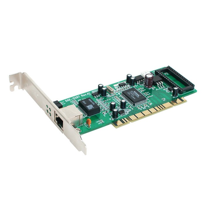 D-Link DGE-528T PCI Network Adapter with 1 10/100/1000Base-T RJ-45 port PCI