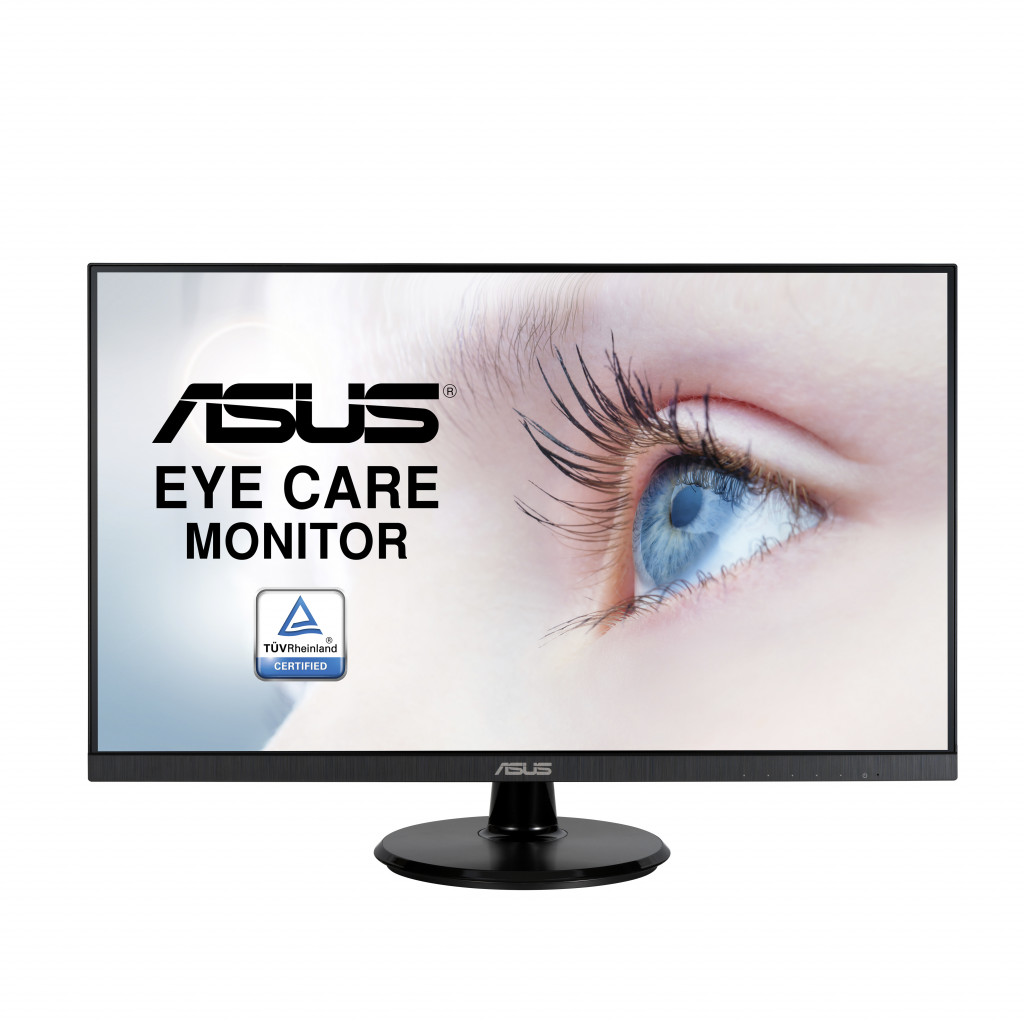 Asus Eye Care Monitor VA27DQ  27 ", IPS, FHD, 1920 x 1080 pixels, 16:9, 5 ms, 250 cd/m², Black, DisplayPorts quantity 1, HDMI ports quantity 1