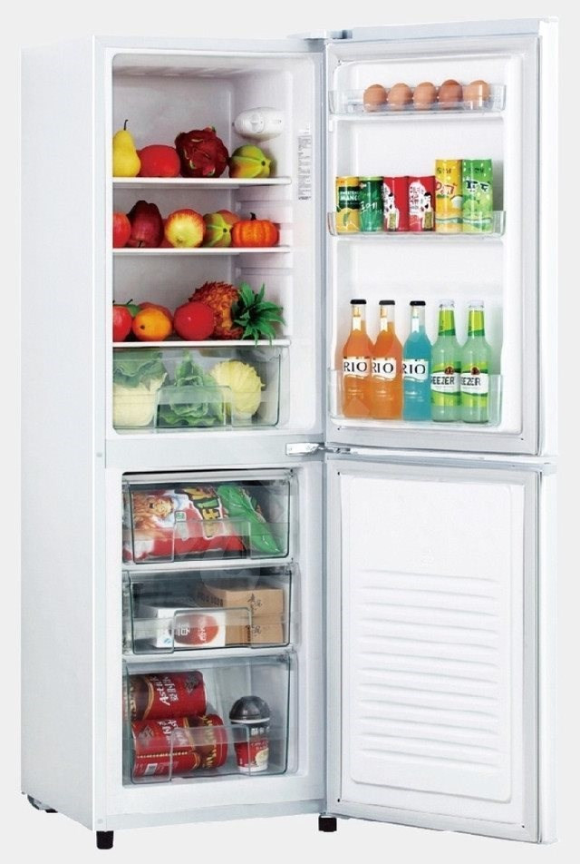 Goddess Refrigerator GODRCD0150GW8AF Energy efficiency class F, Free standing, Combi, Height 149 cm, Fridge net capacity 96 L, Freezer net capacity 53 L, 40 dB, White