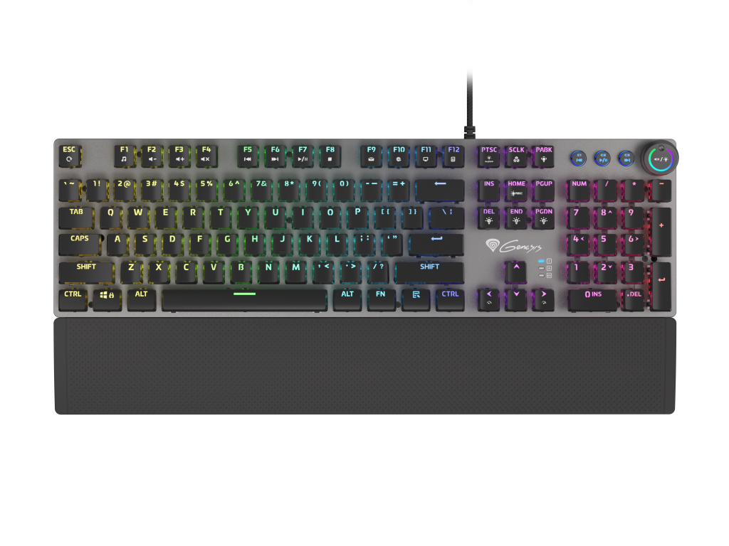 Genesis | THOR 400 RGB | Gaming keyboard | RGB LED light | US | Black/Slate | Wired | 1.6 m