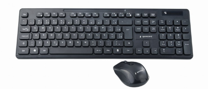 Gembird | Black | Wireless desktop set | KBS-WCH-03 | Keyboard and Mouse Set | Wireless | Mouse included | US | Black | US | 380 g | Wireless connection