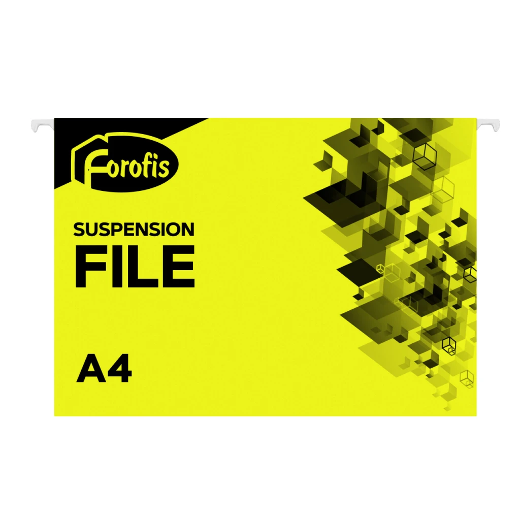 Rippkaaned A4 FOROFIS, 200g/m2, kollane (kogus 2 tükki)
