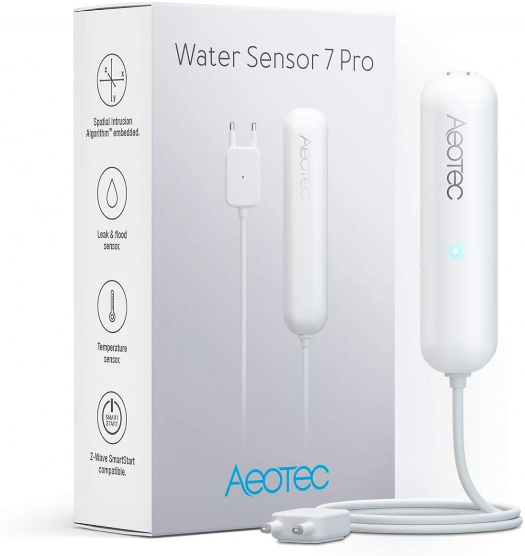 AEOTEC | Z-Wave Plus V2 | Water Sensor 7 Pro | Zigbee | White