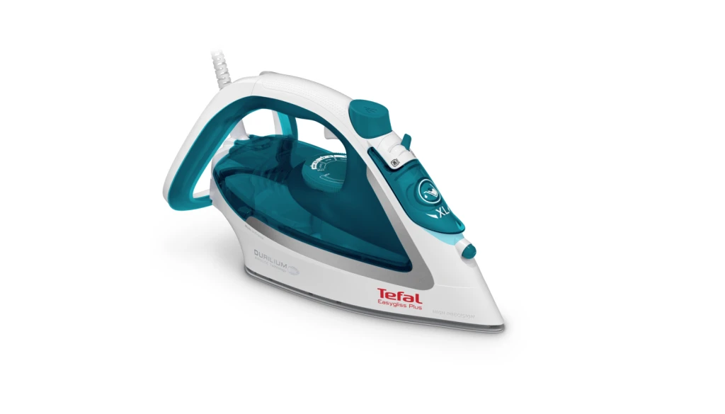 Tefal EasyGliss Plus FV5718 triikraud Kuivalt ja auruga triikimine Durilium alusplaat 2400 W Türkiis, Valge