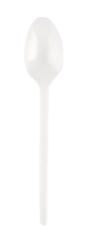 SUPERIOR Teelusikad, plastik, PS, valge, korduvkasutatav 12,5 cm, 50 tk