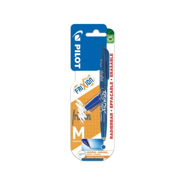 Tindipliiats Frixion Ball 0,7mm, sinine, blister