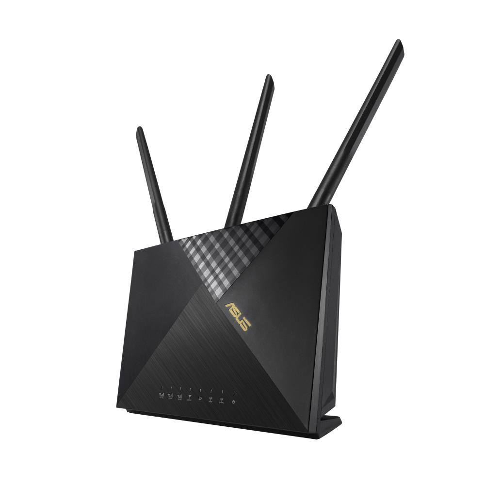 ASUS 4G-AX56 juhtmevaba ruuter Gigabit Ethernet Kaks sagedusala (2,4 GHz / 5 GHz) Must