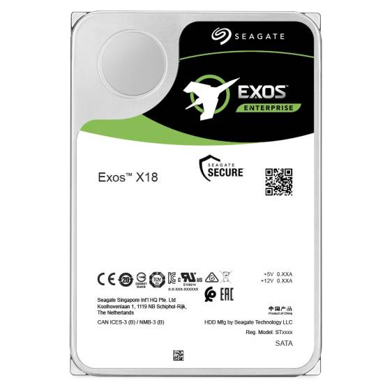 SEAGATE Exos X18 12TB SATA 512e/4Kn