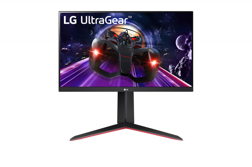 LG UltraGear Monitor 24GN650-B 24 ", IPS, FHD, 1920 x 1080 pixels, 16:9, 1 ms, 300 cd/m², Black/Red, HDMI ports quantity 2, 144 Hz