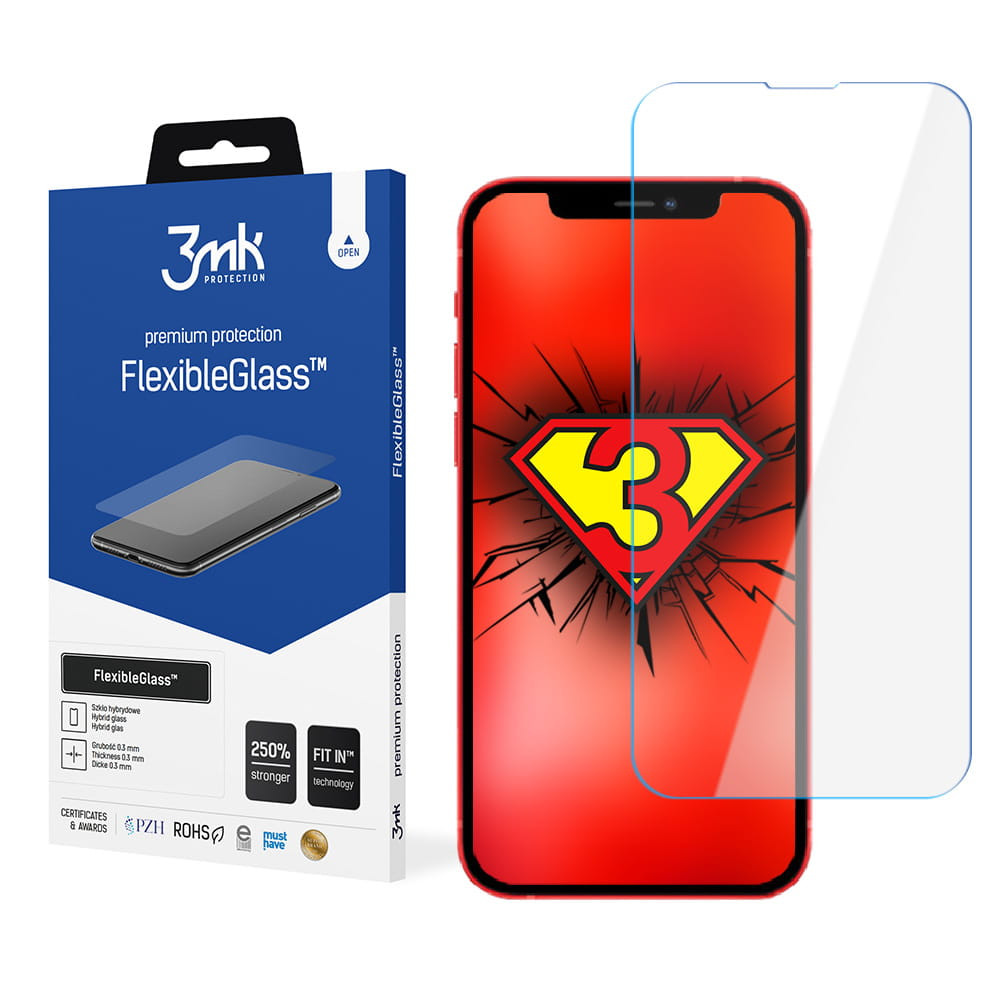 3MK FlexibleGlass for Apple iPhone 13 Pro Max Hybrid glass, Flexiglass screen protector