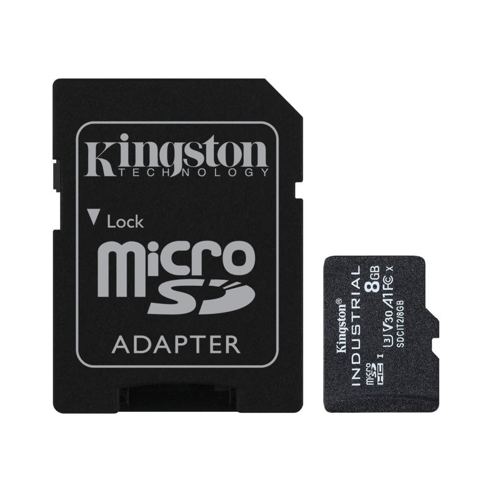 Kingston Technology Industrial 8 GB MicroSDHC UHS-I Klass 10