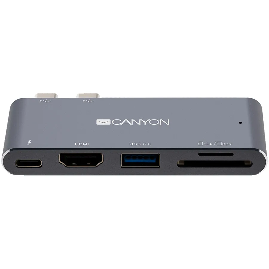 CANYON hub DS-5 5in1 Thunderbolt 3 4k Space Grey