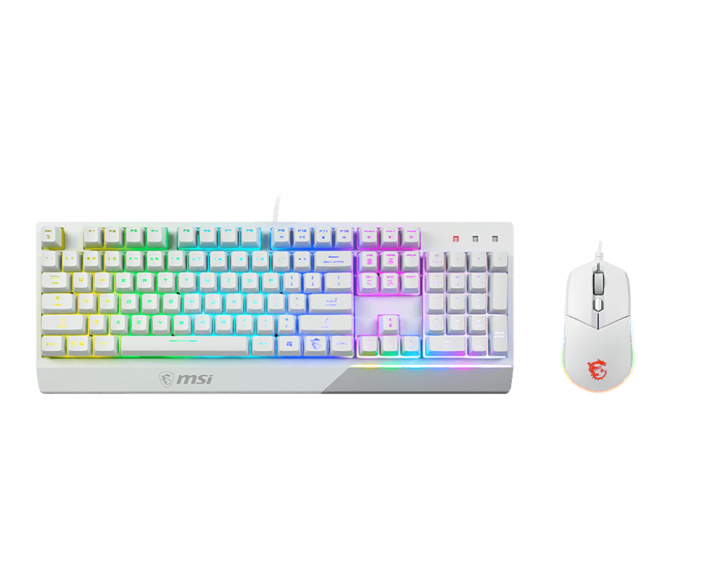 MSI | Vigor GK30 COMBO WHITE | Keyboard and Mouse Set | Wired | Mouse included | US | White | g