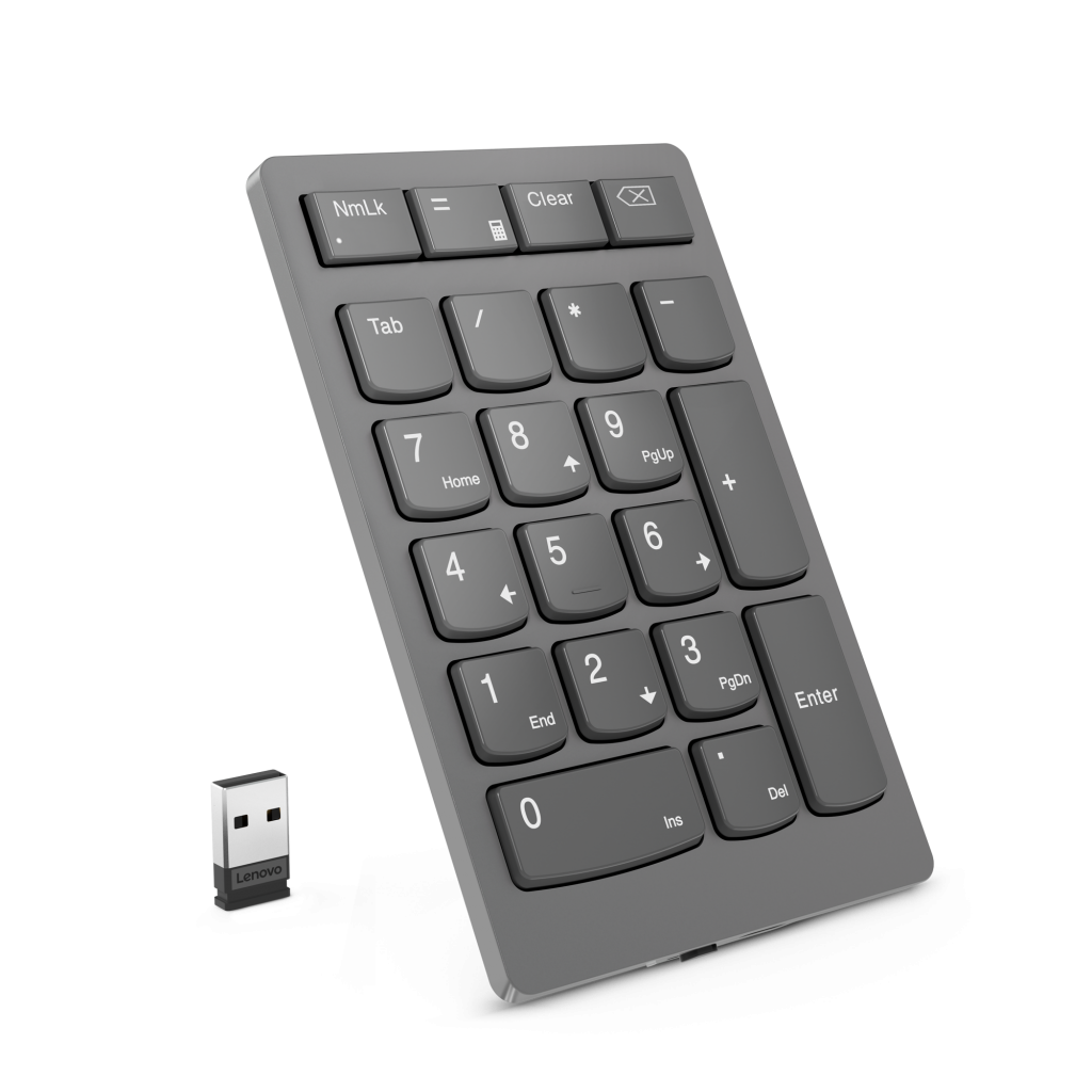 Lenovo | Professional | Go Wireless Numeric Keypad | Numeric Keypad | Wireless | N/A | Storm Grey