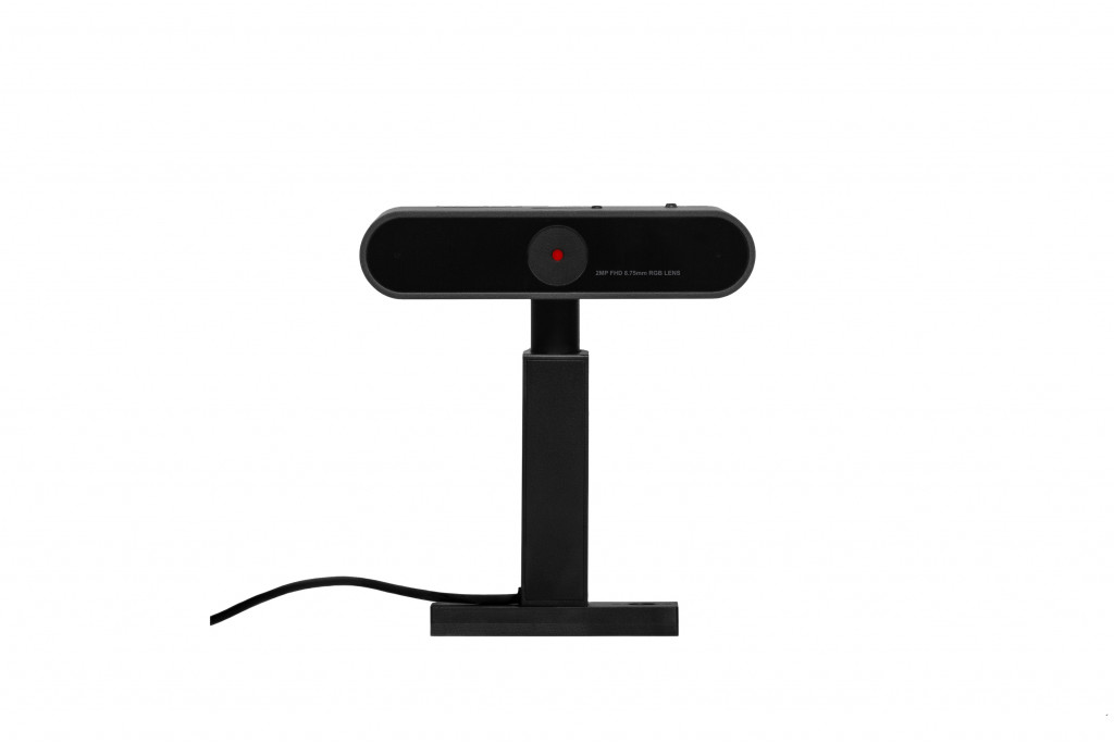 Lenovo ThinkVision MC50 Monitor Webcam Black, 1080p RGB clear video image. Comfortable set up with lift, tilt and swivel function. Built in dual microphones with noise cancellation functionality. Physical camera shutter. Plug and play USB connection. Secure Anti thieve Attachment. Capture audio from up to 2 meters away