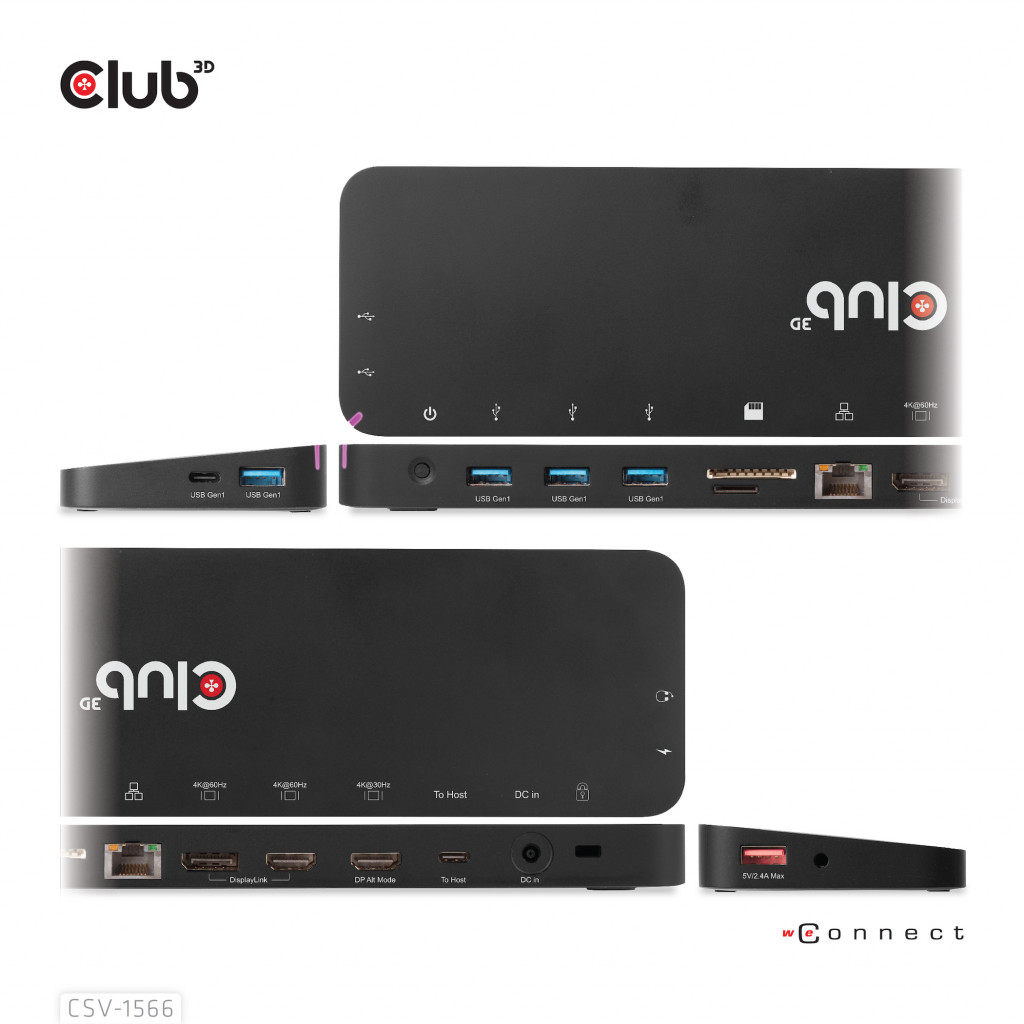 CLUB 3D CLUB 3D USB C GEN 2 DOCK