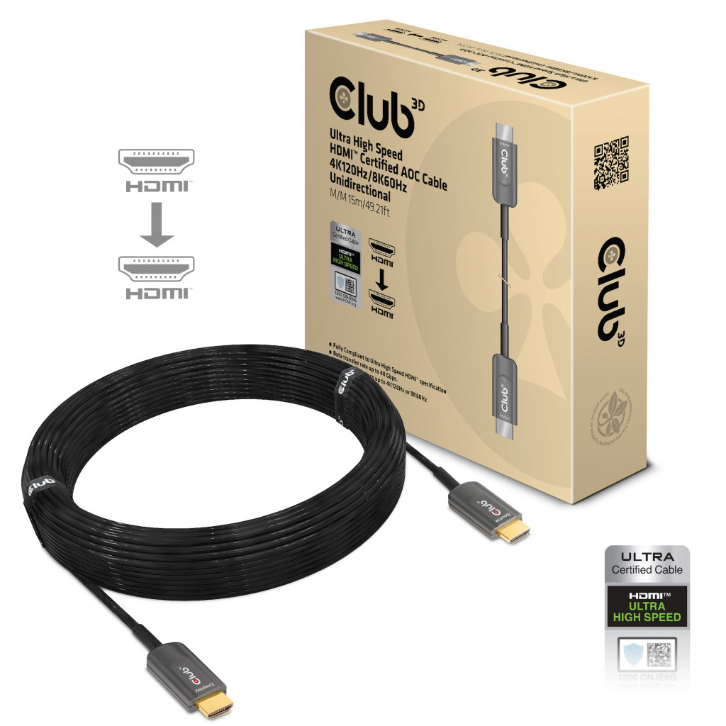 CLUB 3D High Speed HDMI AOC Cable 8K60H