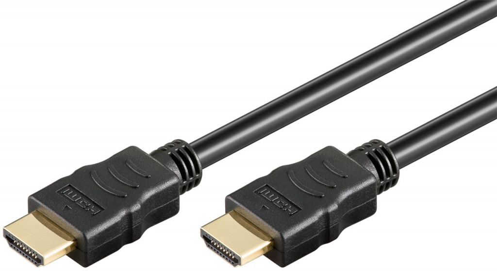 Goobay High Speed HDMI Cable with Ethernet Black HDMI to HDMI 0.5 m 0.5 m