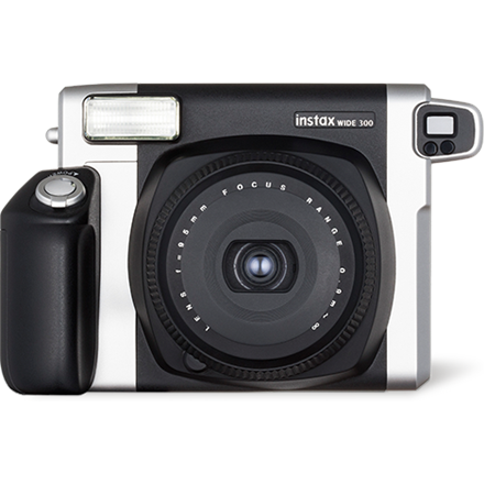 Fujifilm Instax Wide 300 camera + Instax glossy (10)  Black/White 0.3m - ∞ Alkaline 800