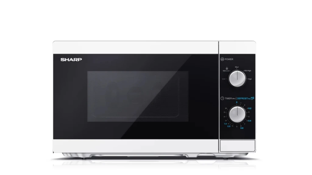 Sharp YC-MS01E-W mikrolaineahi Must, Valge Eraldiseisev mikrolaineahi Tööpinna peal 20 l 800 W