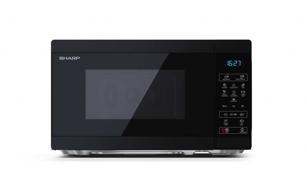 Sharp Microwave Oven YC-MS02E-B Free standing, 800 W, Black