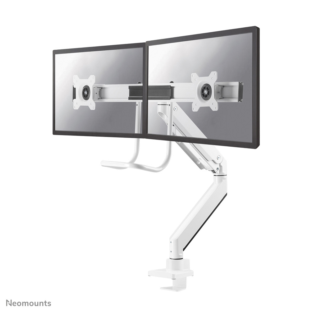 NEOMOUNTS NM Dual-Deskmount crossbar whi