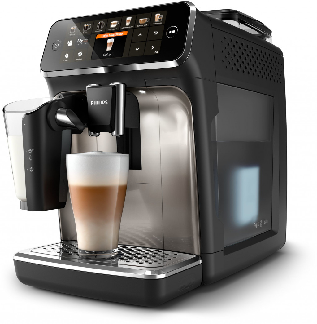 Philips | Series 5400 Coffee Maker | EP5447/90 | Pump pressure 15 bar | Built-in milk frother | Fully Automatic | 1500 W | Black