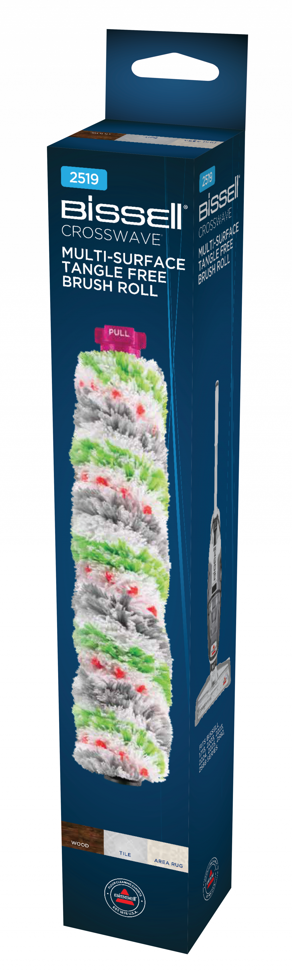 Bissell | Multi-Surface Tangle Free Pet Brush Roll for CrossWave, Stick Vacuum Accessories | No ml | 1 pc(s)