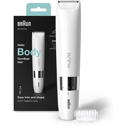 Braun Body Mini Trimmer BS1000 Bulb lifetime (flashes) Not applicable Number of power levels 1 Wet & Dry White