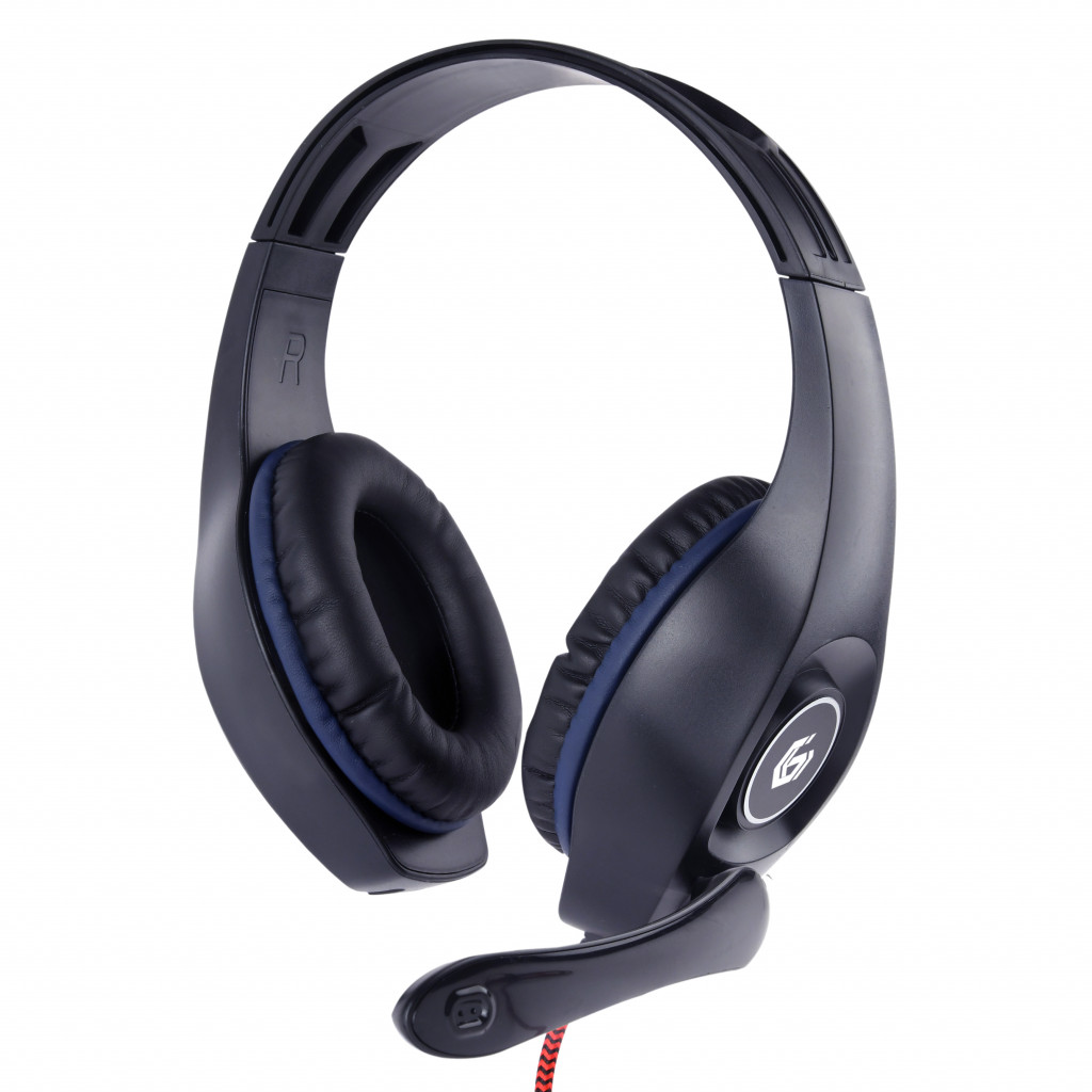 Gembird | Gaming headset with volume control | GHS-05-B | Built-in microphone | 3.5 mm 4-pin | Blue/Black | Wired | Over-Ear