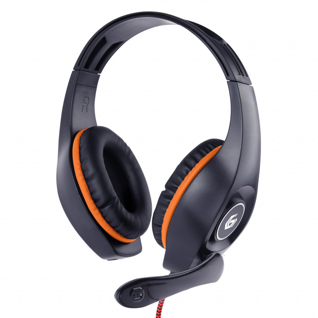 Gembird | Gaming headset with volume control | GHS-05-O | Built-in microphone | 3.5 mm 4-pin | Orange/Black | Wired | Over-Ear