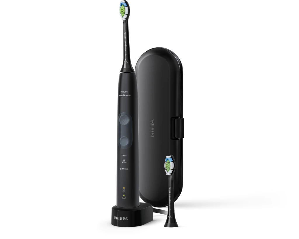 Philips | Sonicare ProtectiveClean 5100 Electric toothbrush | HX6850/47 | Rechargeable | For adults | Number of brush heads included 2 | Number of teeth brushing modes 3 | Sonic technology | Black