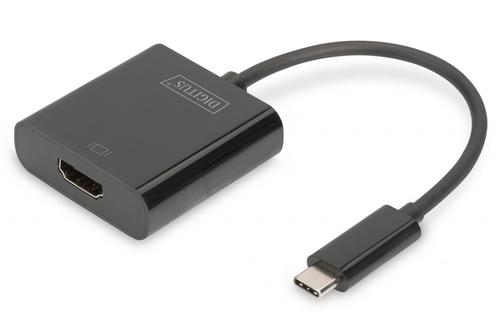 Digitus | USB Type-C to HDMI Adapter | DA-70852 | Black | USB Type-C | 0.15 m